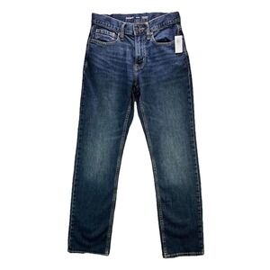 Old Navy Jeans Mens 28x30 Blue Straight Built in Flex Dark Wash Denim NWT
